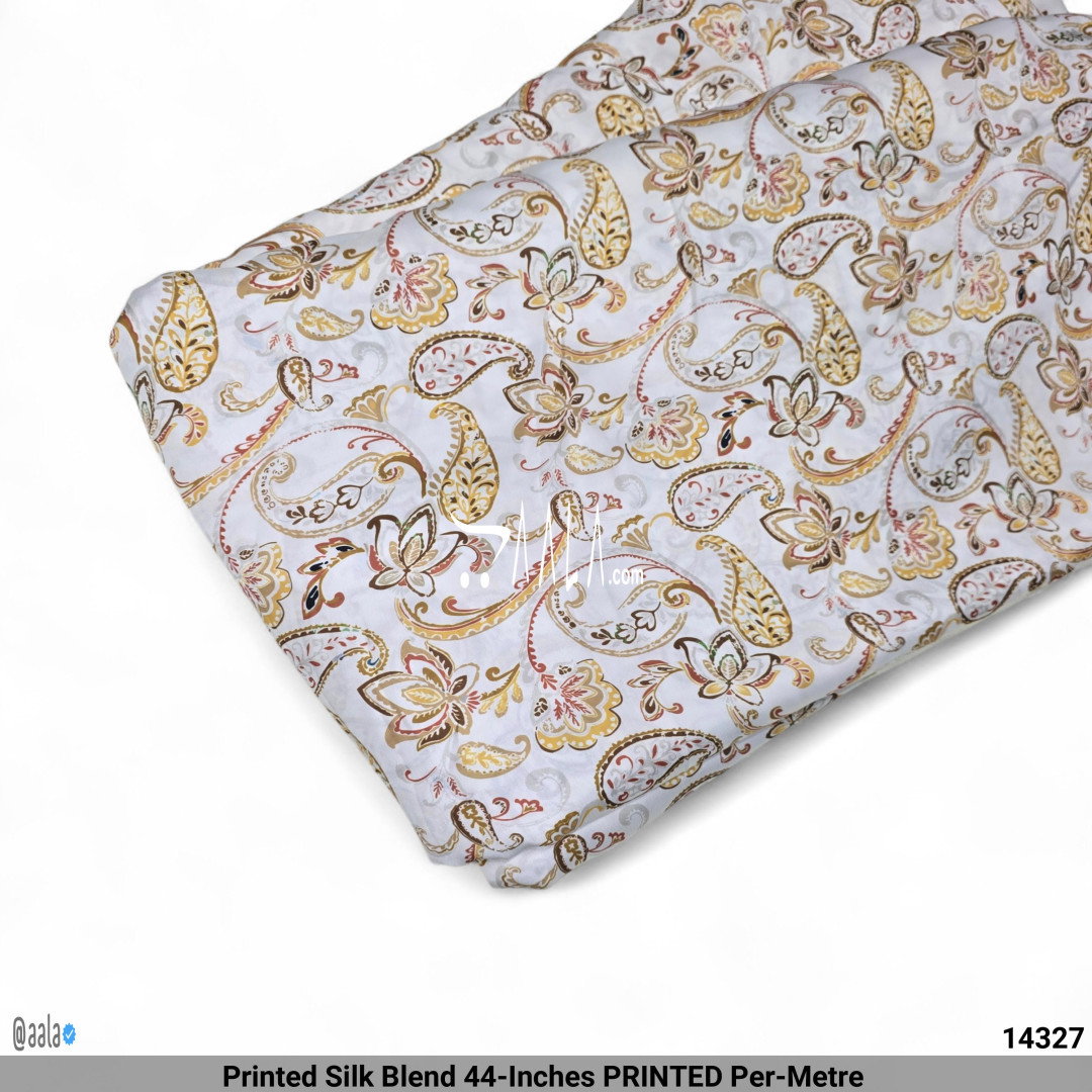 Printed Silk Blend 44-Inches PRINTED Per-Metre 