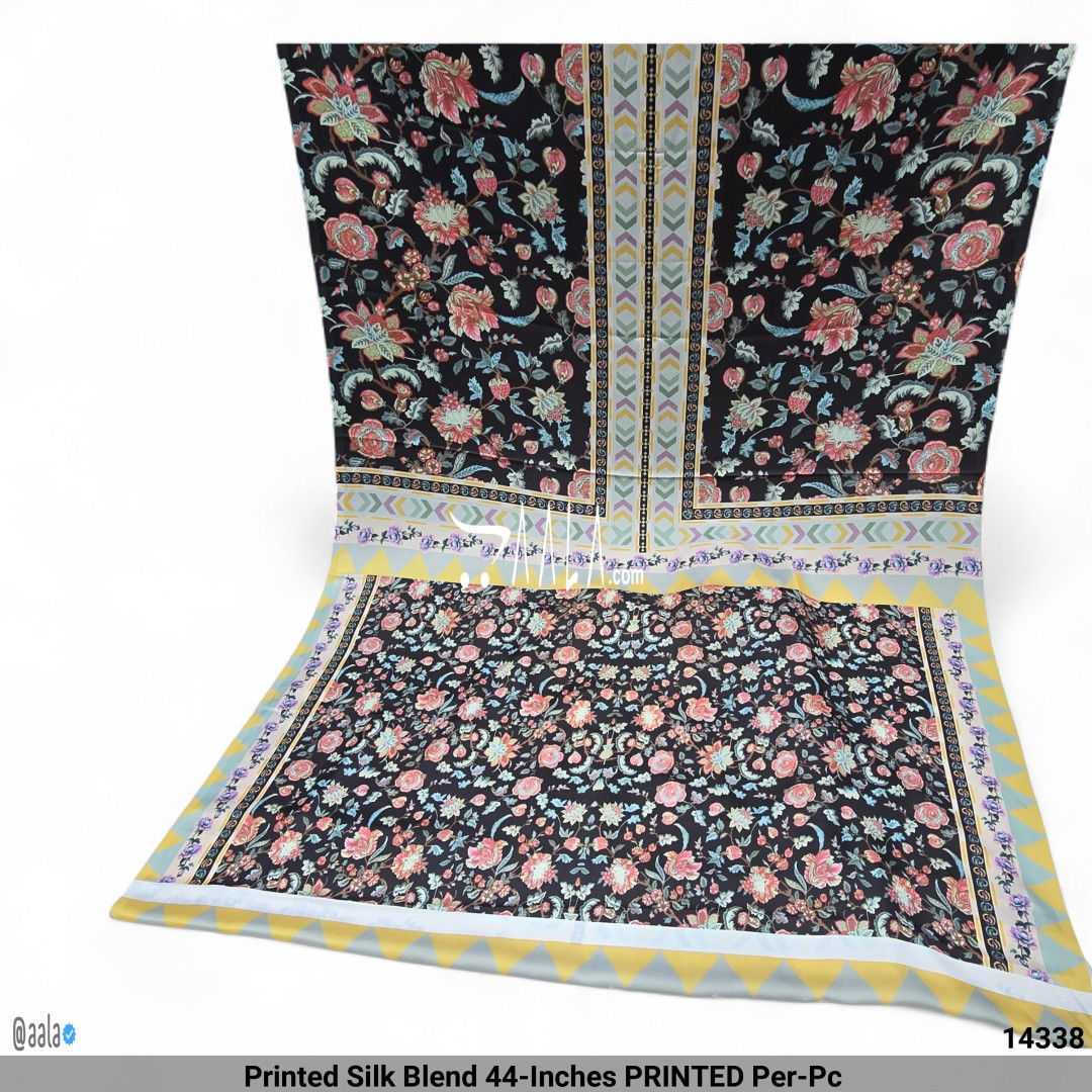 Printed Silk Blend 44-Inches PRINTED Per-Pc #14338