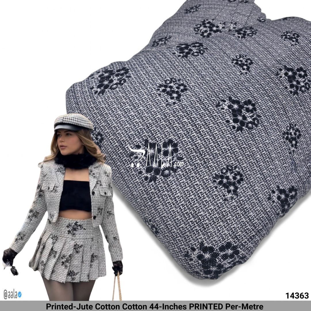Printed-Jute Cotton Cotton 44-Inches PRINTED Per-Metre 