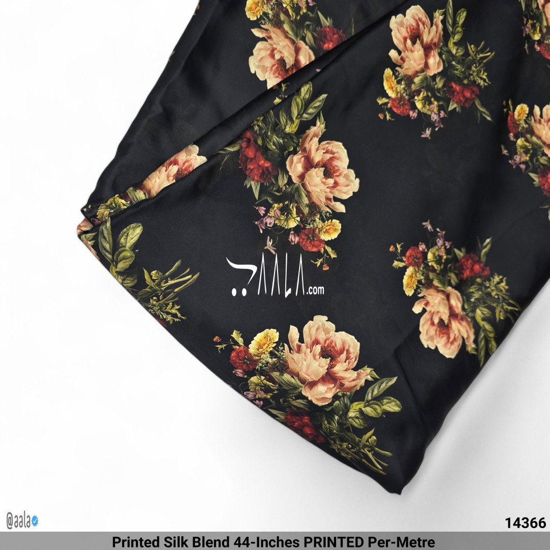 Printed Silk Blend 44-Inches PRINTED Per-Metre 