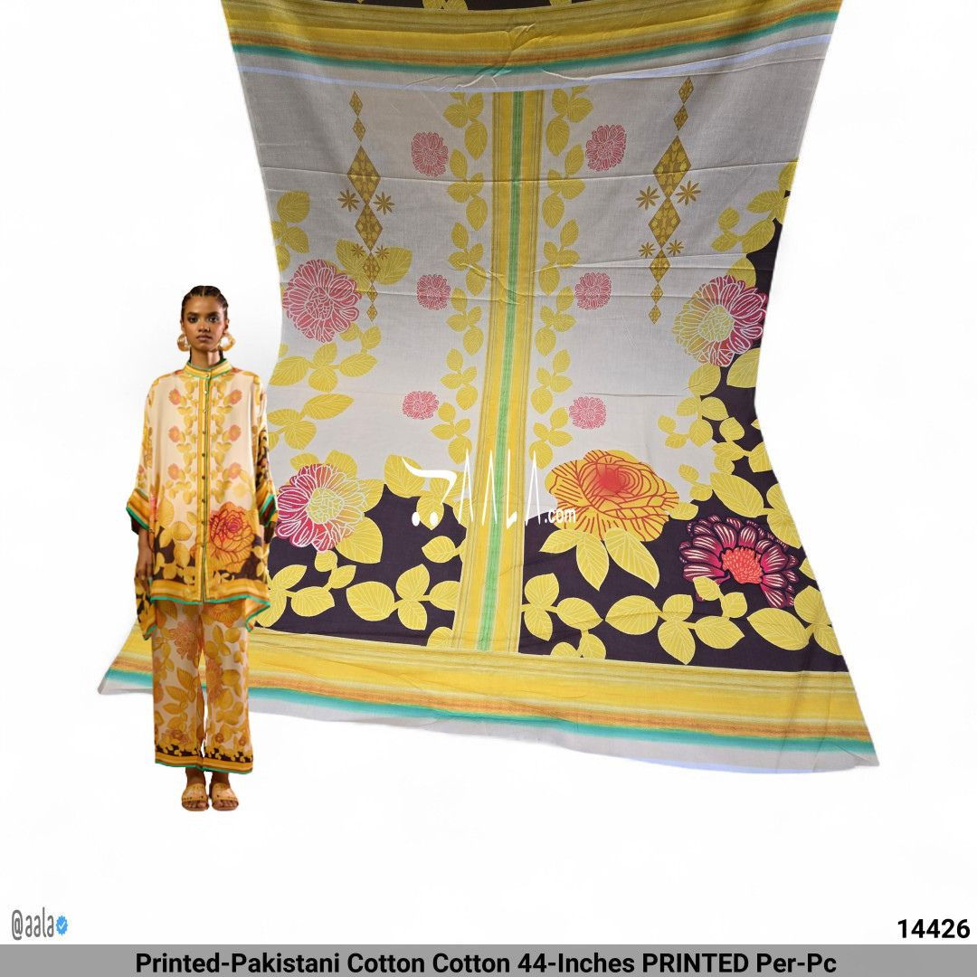 Printed-Pakistani Cotton Cotton 44-Inches PRINTED Per-Pc 