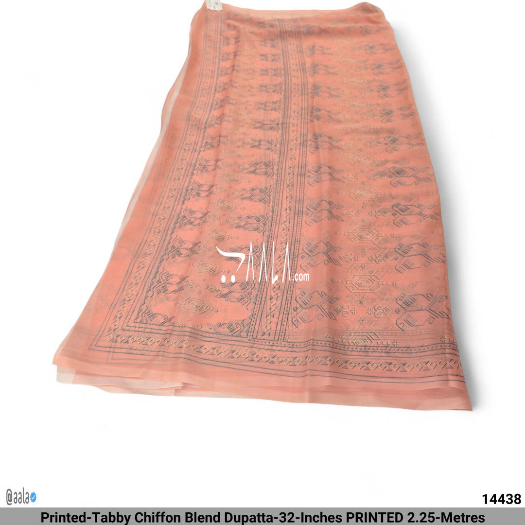 Printed-Tabby Chiffon Blend Dupatta-32-Inches PRINTED 2.25-Metres