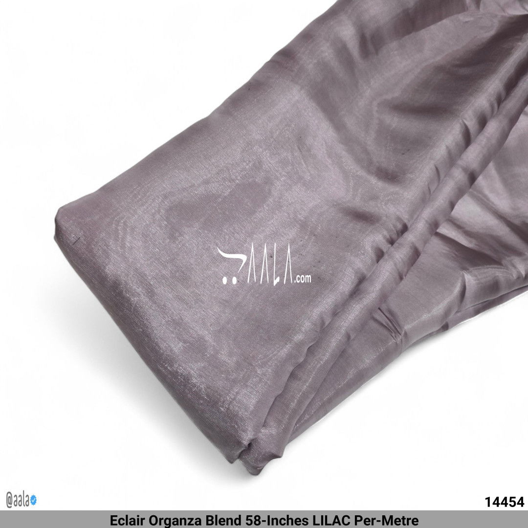 Eclair Organza Blend 58-Inches LILAC Per-Metre