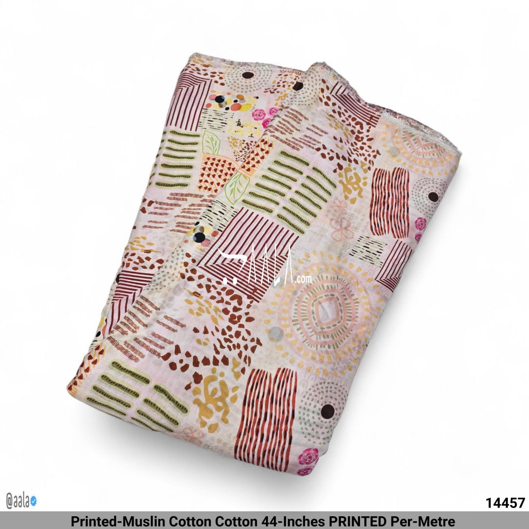 Printed-Muslin Cotton Cotton 44-Inches PRINTED Per-Metre 