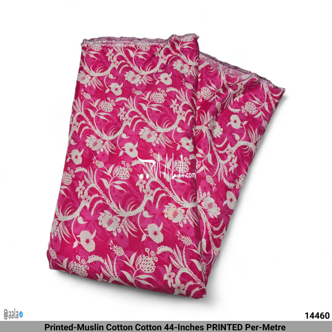 Printed-Muslin Cotton Cotton 44-Inches PRINTED Per-Metre 
