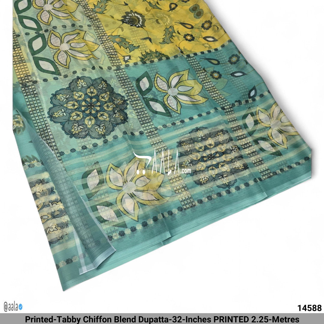 Printed-Tabby Chiffon Blend Dupatta-32-Inches PRINTED 2.25-Metres
