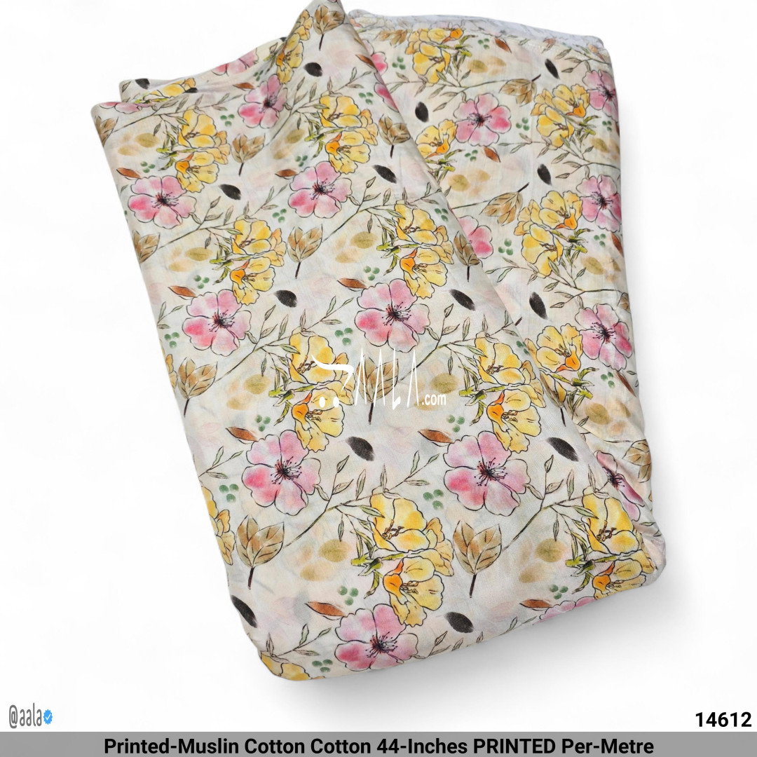Printed-Muslin Cotton Cotton 44-Inches PRINTED Per-Metre