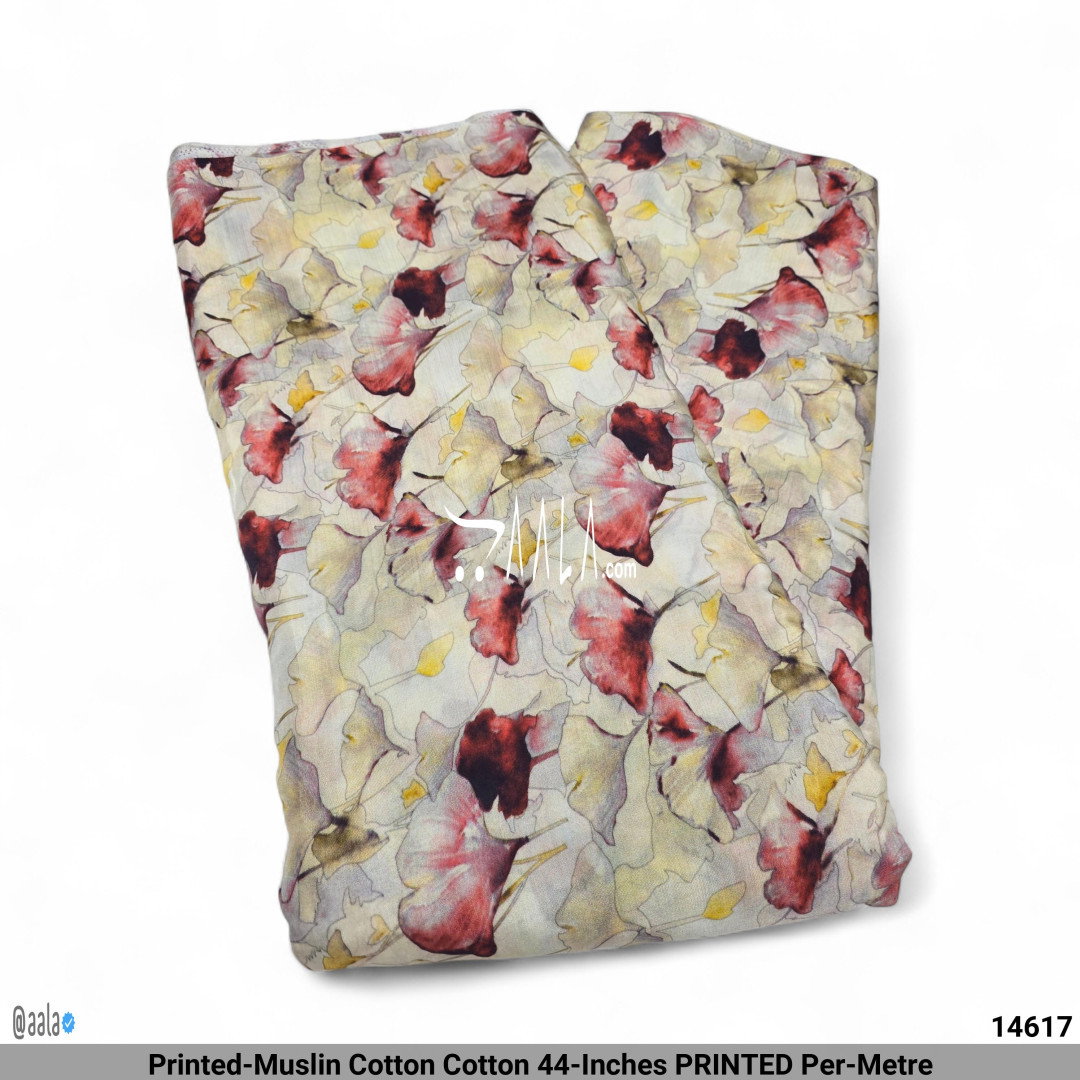 Printed-Muslin Cotton Cotton 44-Inches PRINTED Per-Metre