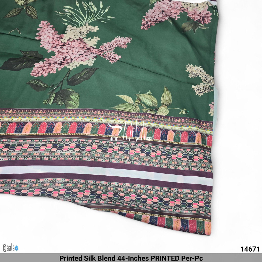 Printed Silk Blend 44-Inches PRINTED Per-Pc