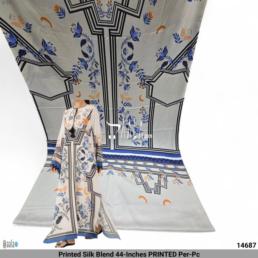 Printed Silk Blend 44-Inches PRINTED Per-Pc