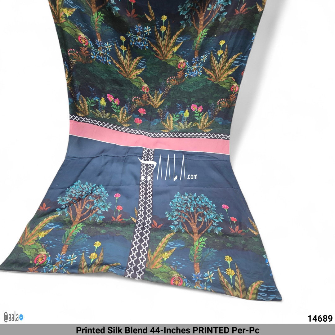 Printed Silk Blend 44-Inches PRINTED Per-Pc