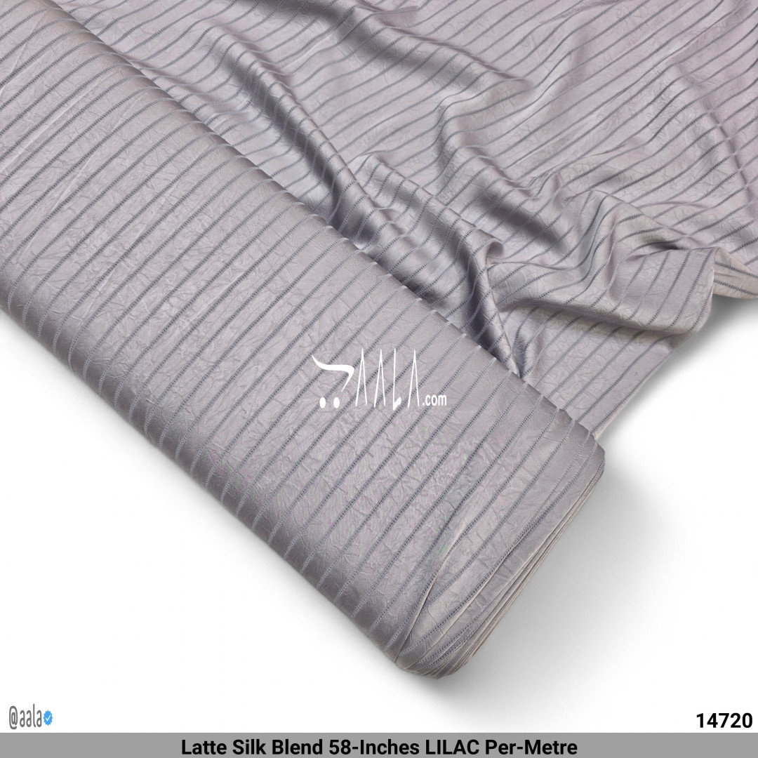 Latte Silk Blend 58-Inches LILAC Per-Metre