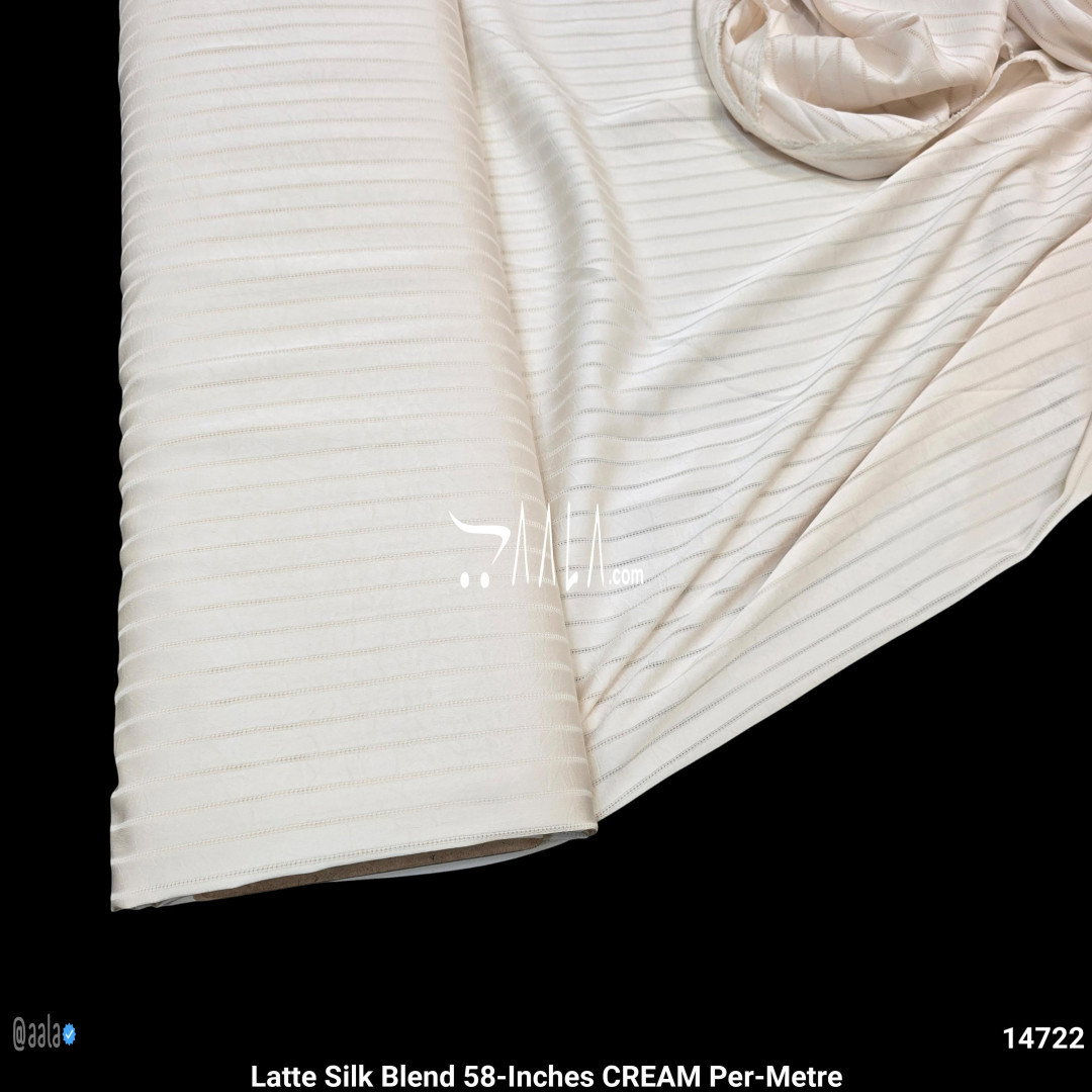 Latte Silk Blend 58-Inches CREAM Per-Metre