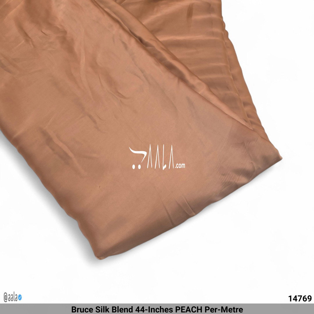 Bruce Silk Blend 44-Inches PEACH Per-Metre