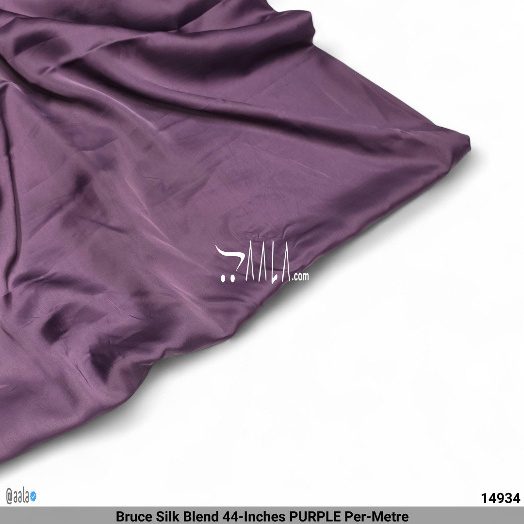 Bruce Silk Blend 44-Inches PURPLE Per-Metre