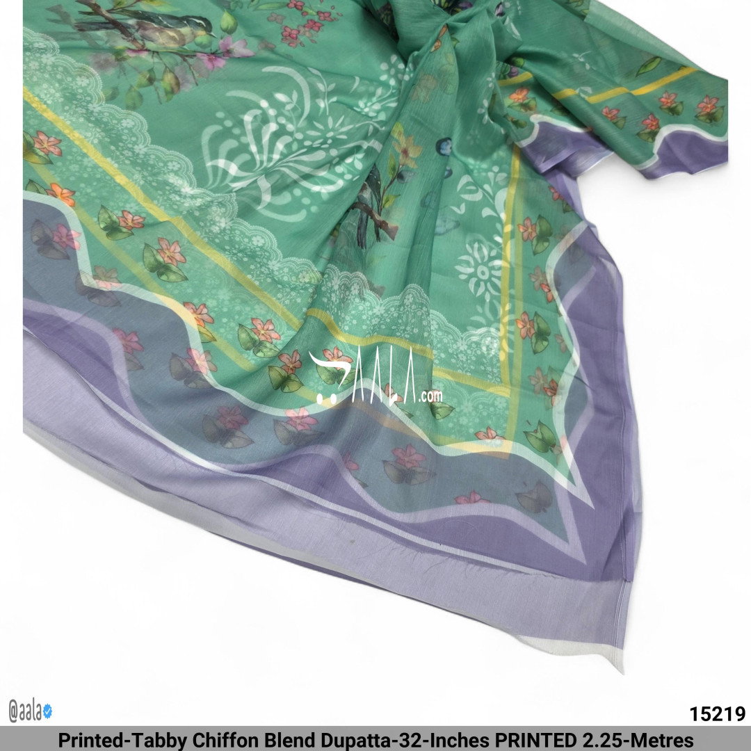Printed-Tabby Chiffon Blend Dupatta-32-Inches PRINTED 2.25-Metres