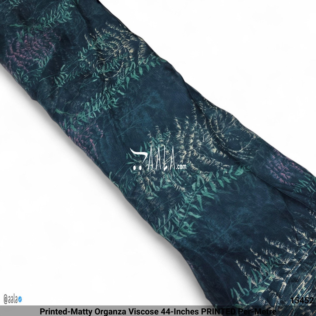 Printed-Matty Organza Viscose 44-Inches PRINTED Per-Metre