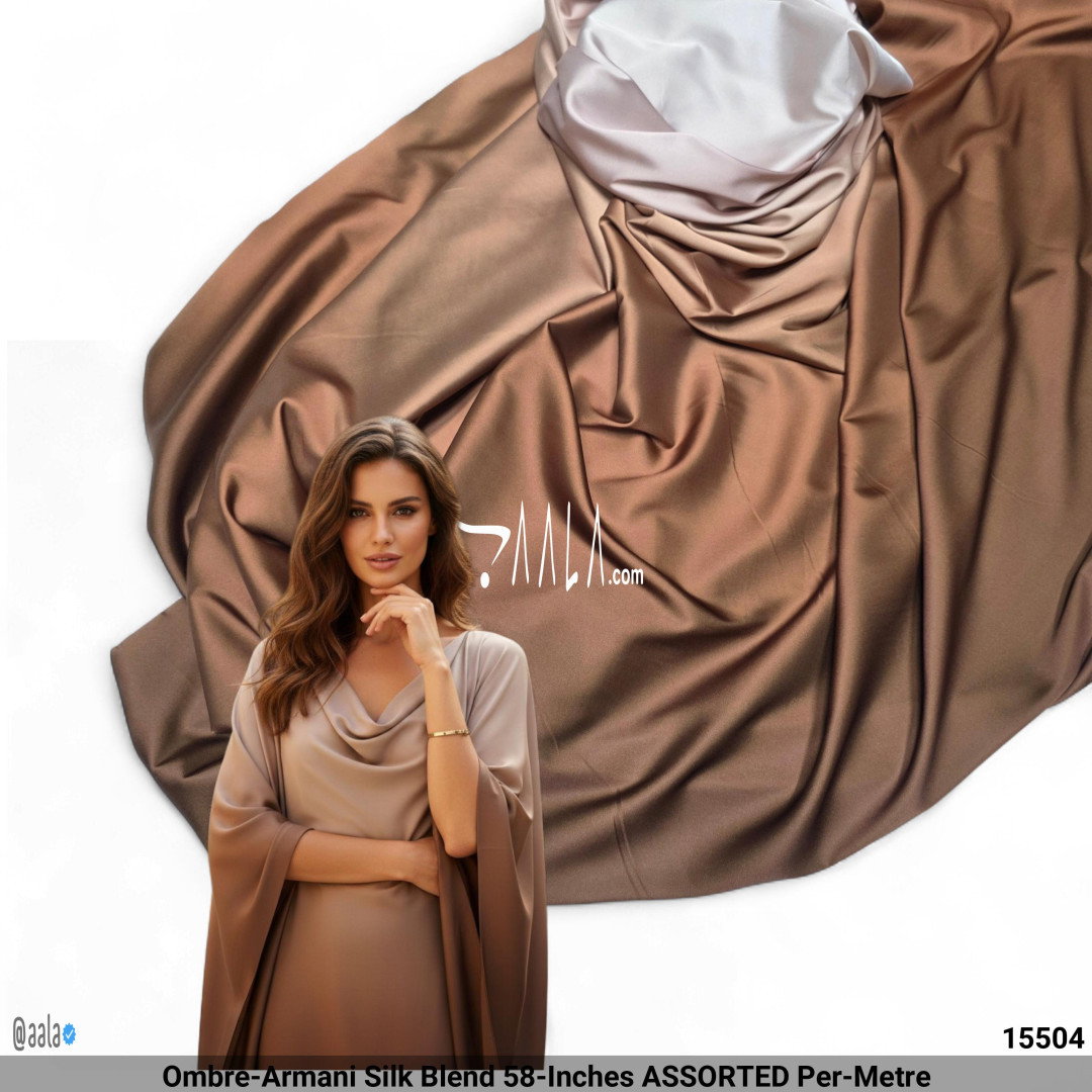 Ombre-Armani Silk Blend 58-Inches ASSORTED Per-Metre