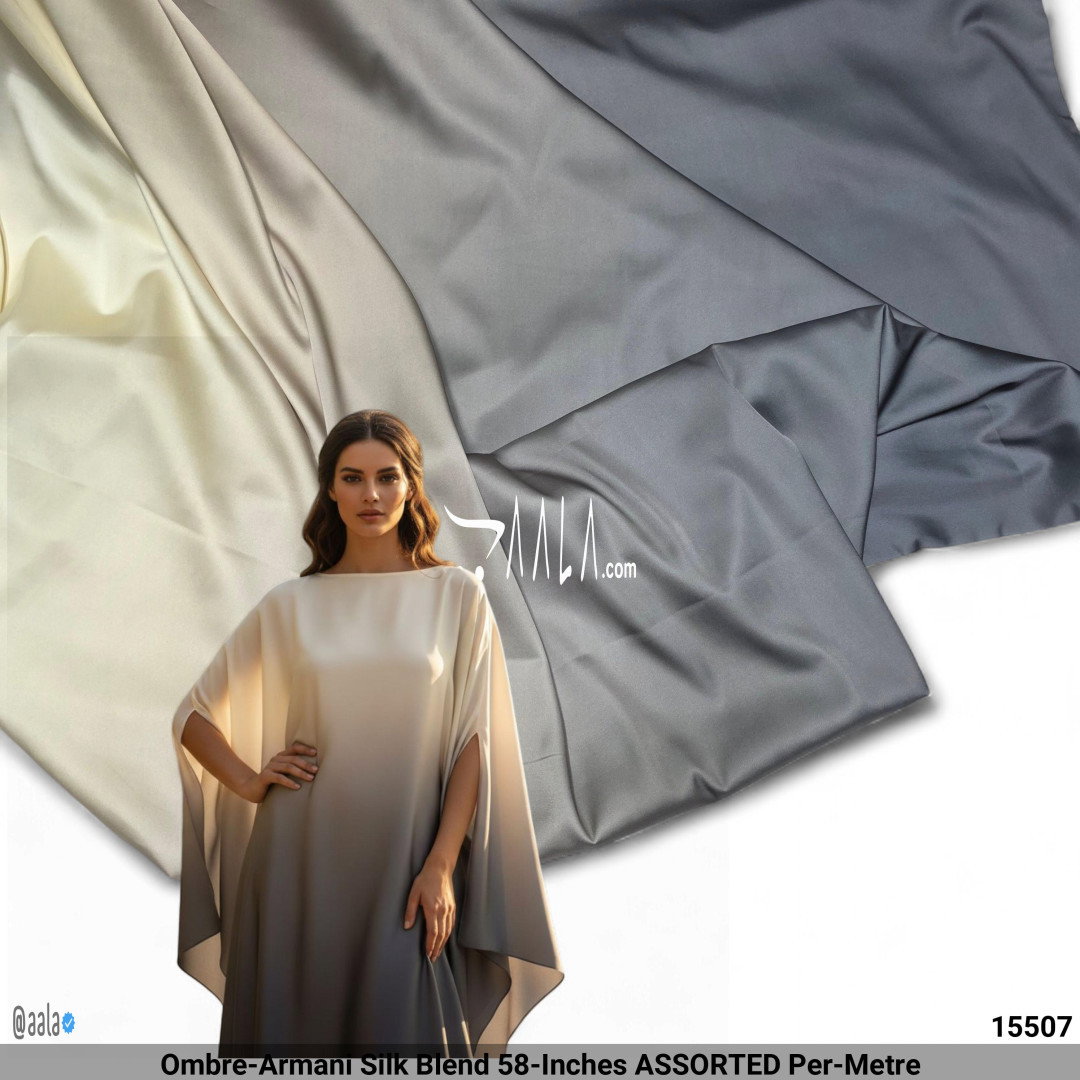 Ombre-Armani Silk Blend 58-Inches ASSORTED Per-Metre