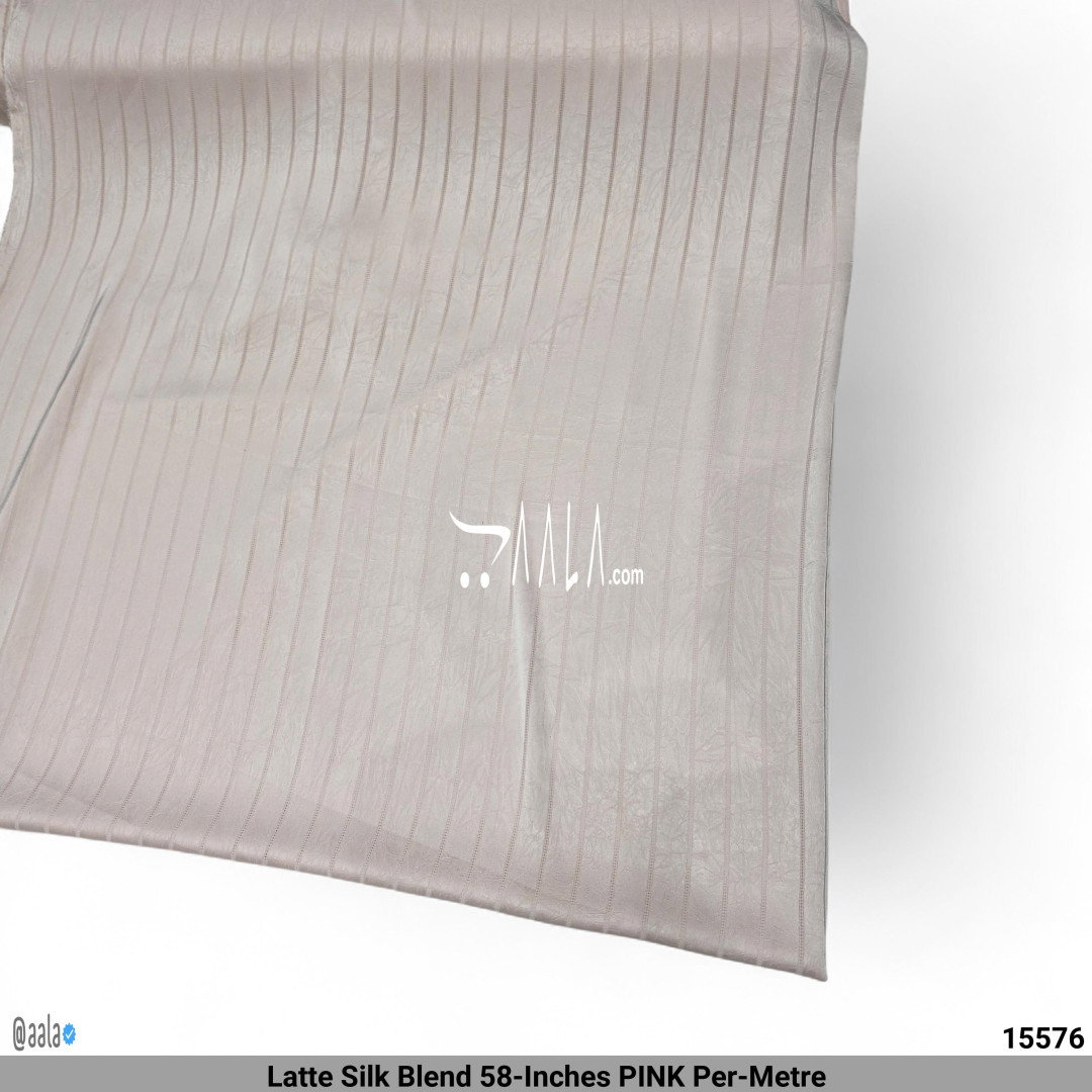Latte Silk Blend 58-Inches PINK Per-Metre