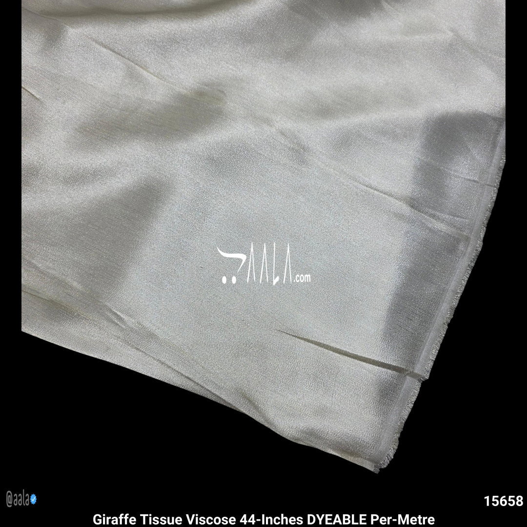 Giraffe Tissue Viscose 44-Inches DYEABLE Per-Metre