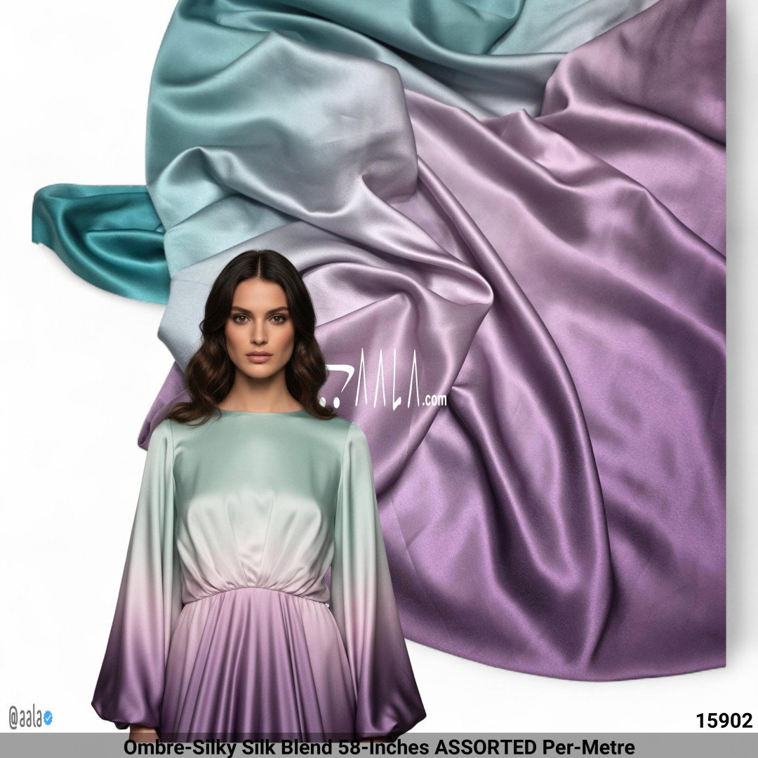 Ombre-Silky Silk Blend 58-Inches ASSORTED Per-Metre