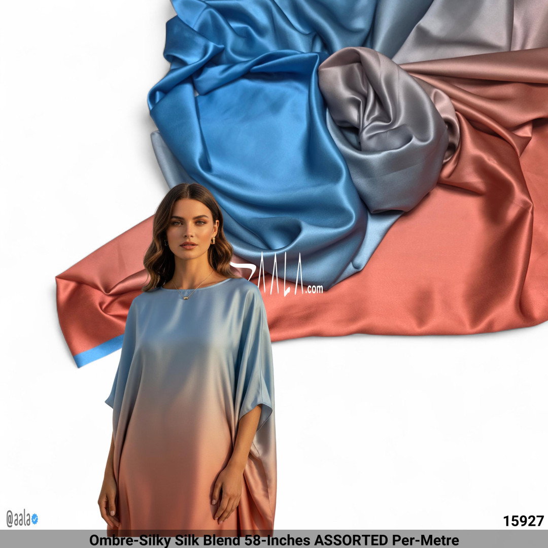 Ombre-Silky Silk Blend 58-Inches ASSORTED Per-Metre