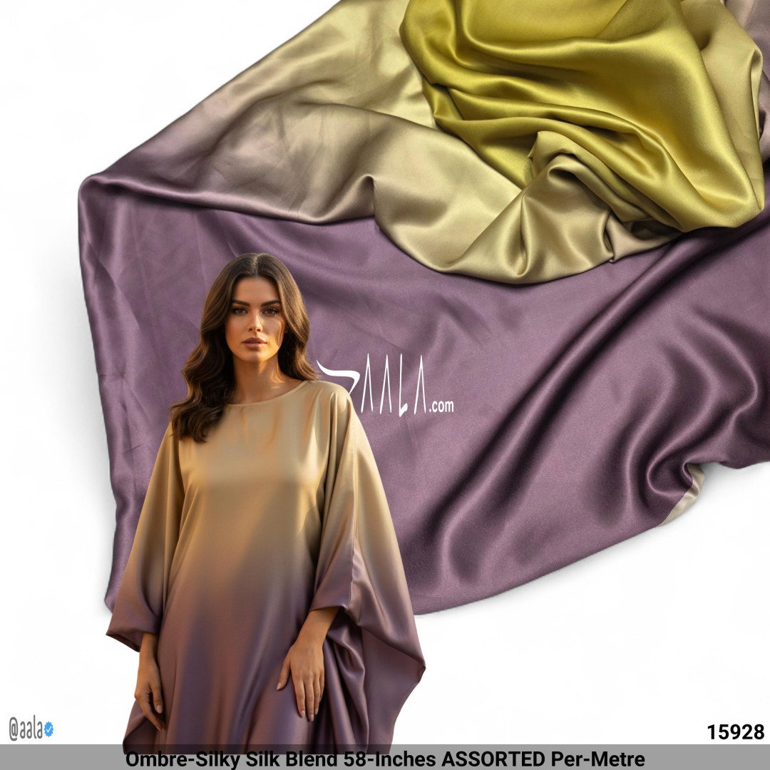 Ombre-Silky Silk Blend 58-Inches ASSORTED Per-Metre