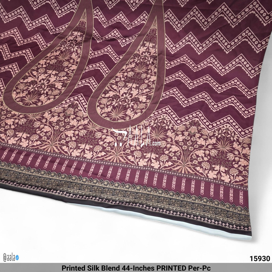 Printed Silk Blend 44-Inches PRINTED Per-Pc