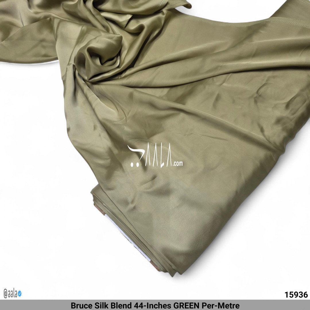 Bruce Silk Blend 44-Inches GREEN Per-Metre
