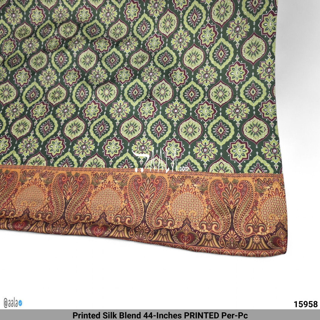 Printed Silk Blend 44-Inches PRINTED Per-Pc
