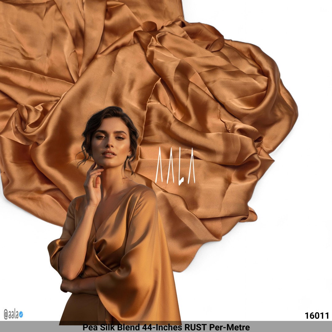Pea Silk Blend 44-Inches RUST Per-Metre