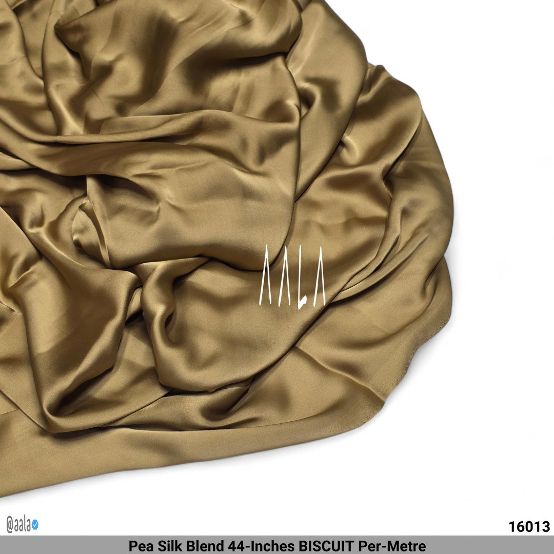 Pea Silk Blend 44-Inches BISCUIT Per-Metre