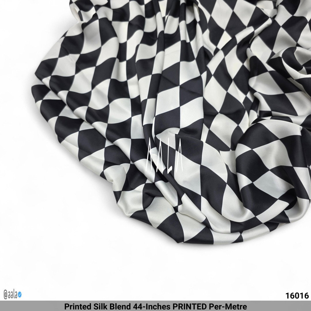 Printed Silk Blend 44-Inches PRINTED Per-Metre