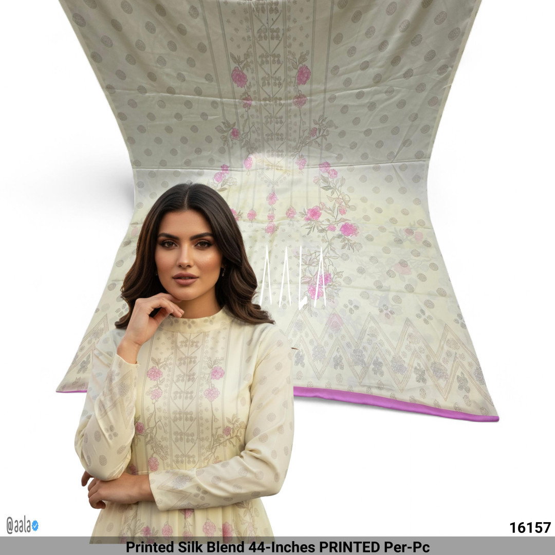 Printed Silk Blend 44-Inches PRINTED Per-Pc