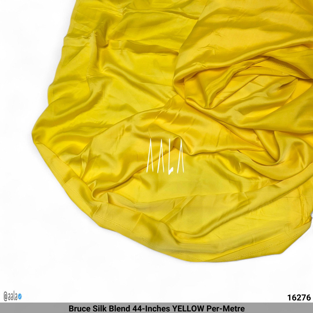 Bruce Silk Blend 44-Inches YELLOW Per-Metre