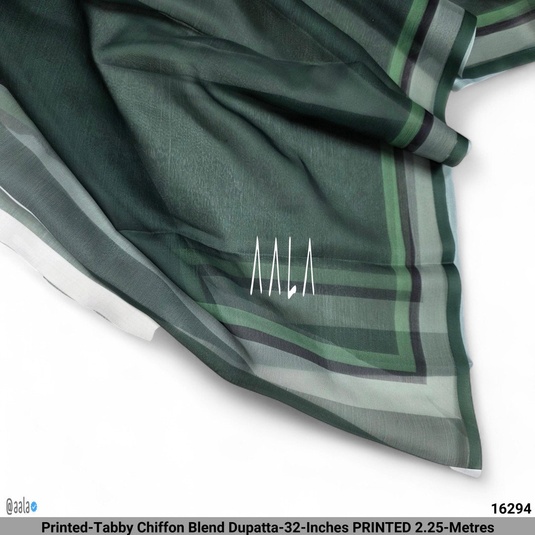 Printed-Tabby Chiffon Blend Dupatta-32-Inches PRINTED 2.25-Metres