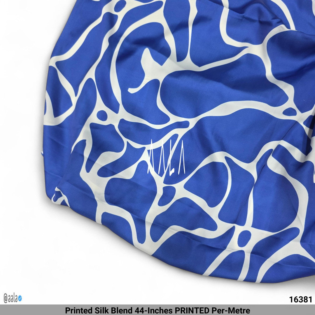 Printed Silk Blend 44-Inches PRINTED Per-Metre