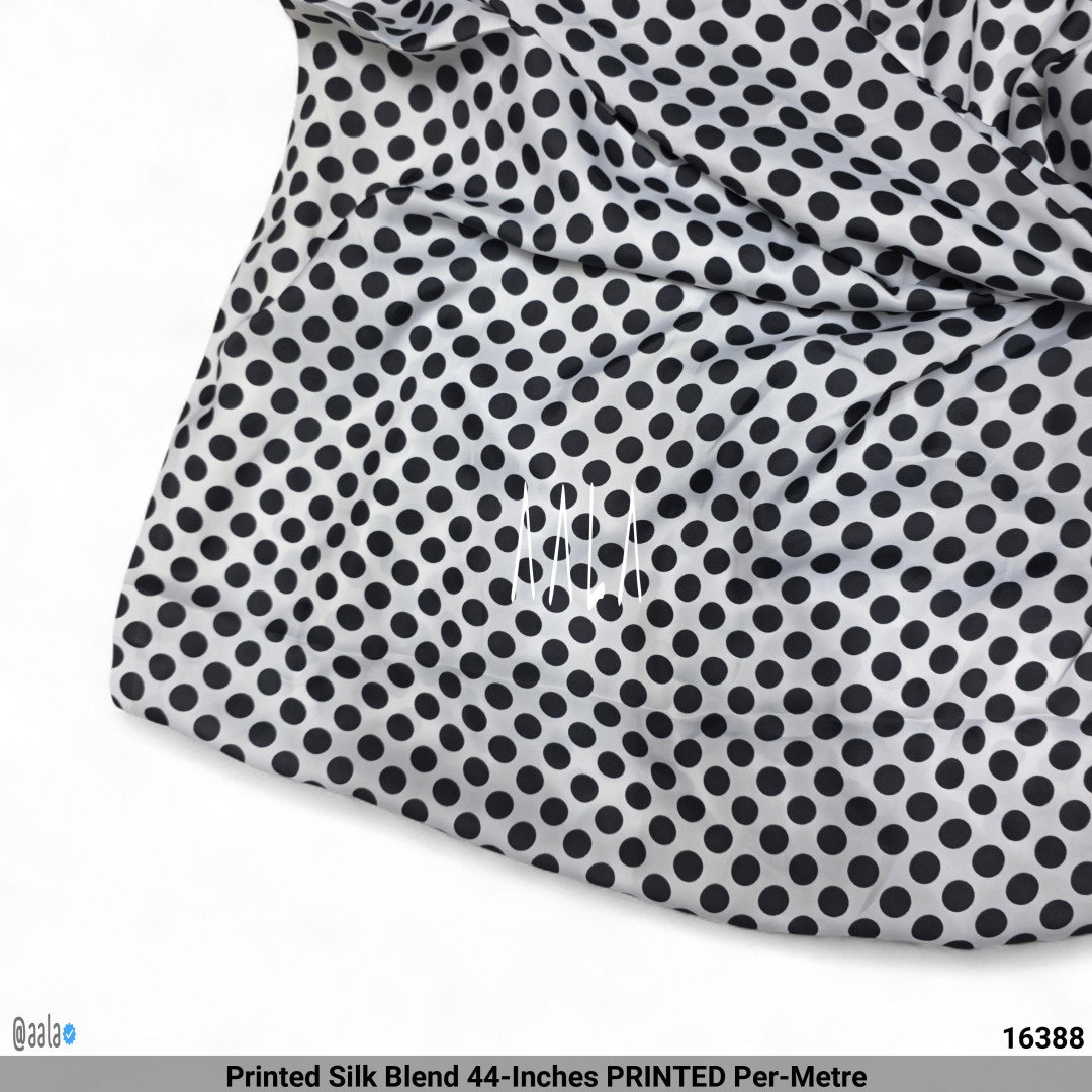 Printed Silk Blend 44-Inches PRINTED Per-Metre