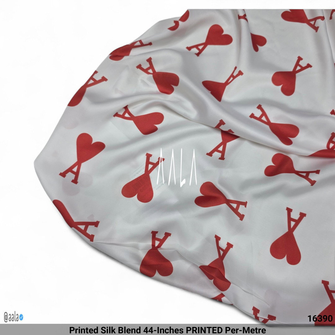 Printed Silk Blend 44-Inches PRINTED Per-Metre