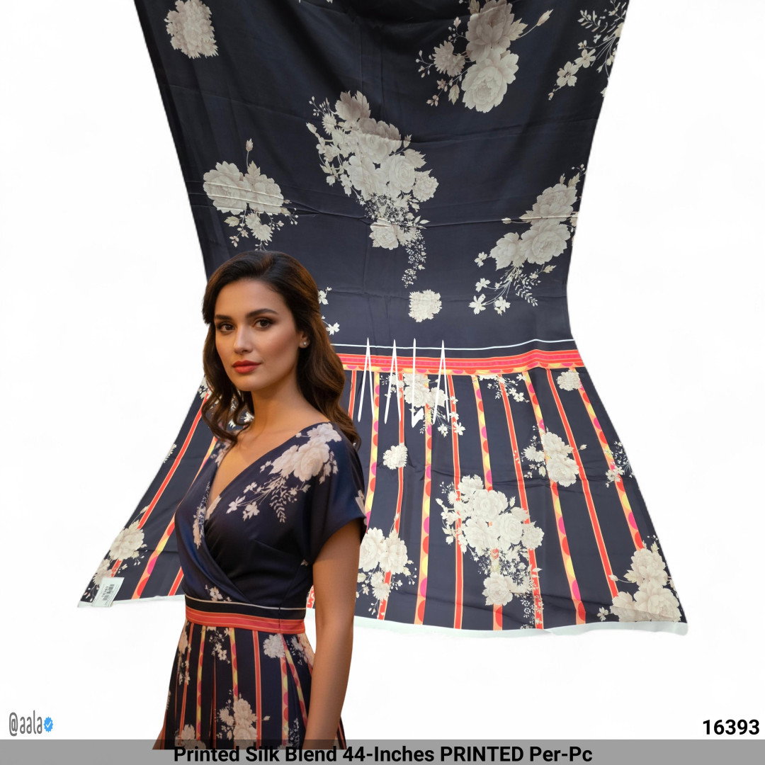 Printed Silk Blend 44-Inches PRINTED Per-Pc