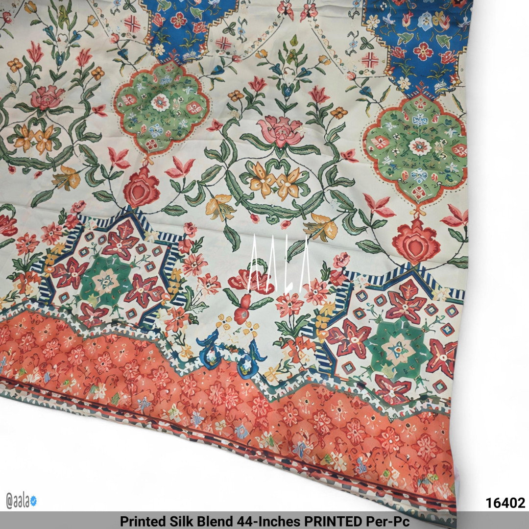 Printed Silk Blend 44-Inches PRINTED Per-Pc