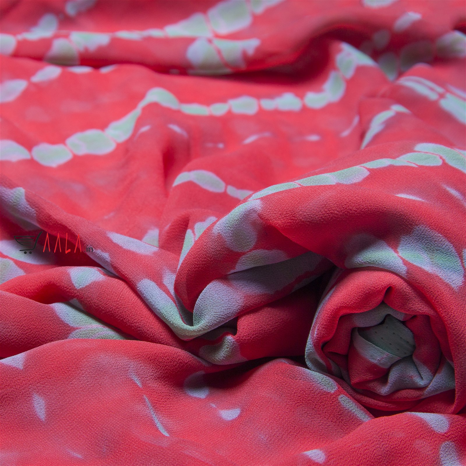 Shaded Georgette Poly-ester 44 Inches Dyed Per Metre #1868