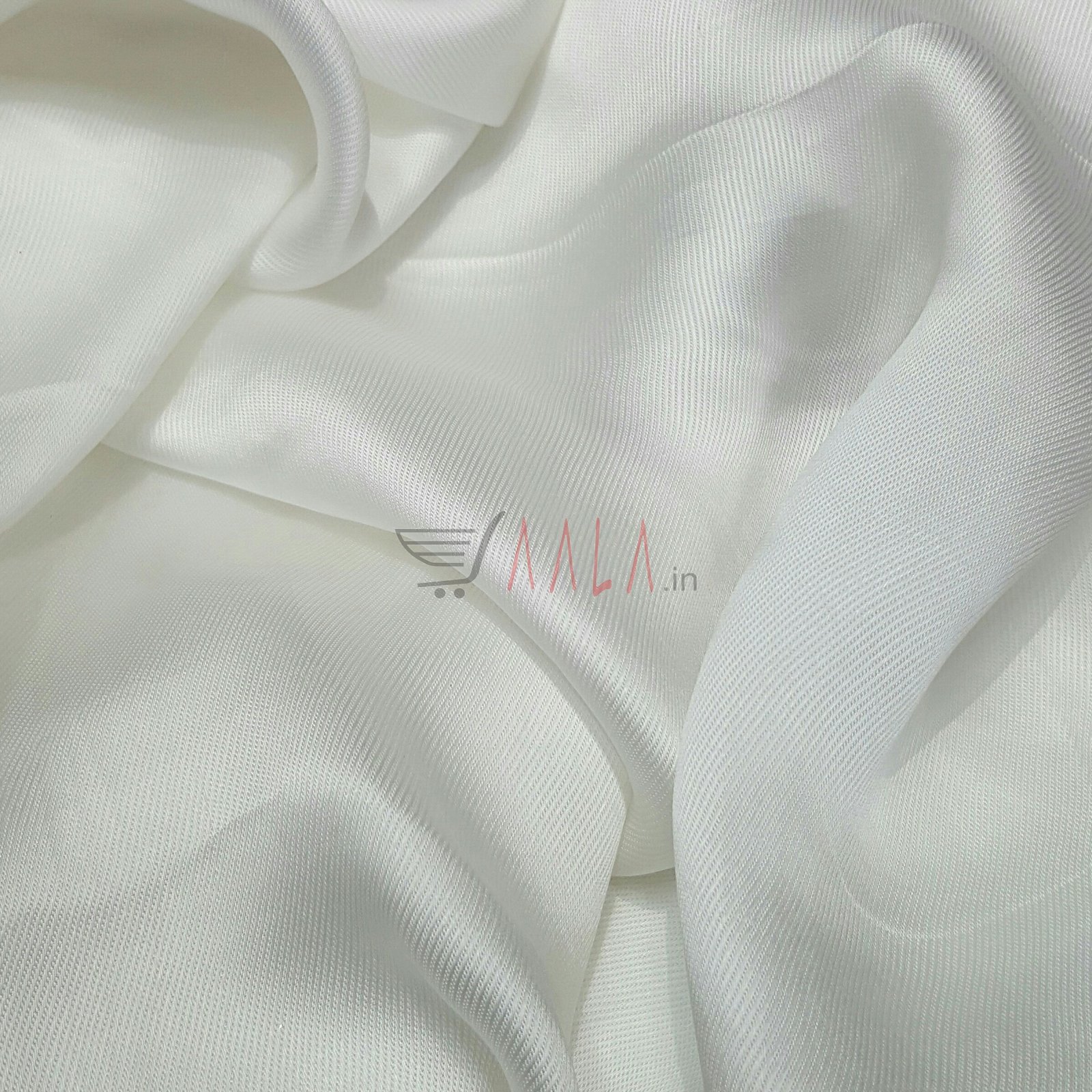 Twill Satin Viscose 44 Inches Dyeable Per Metre #1997