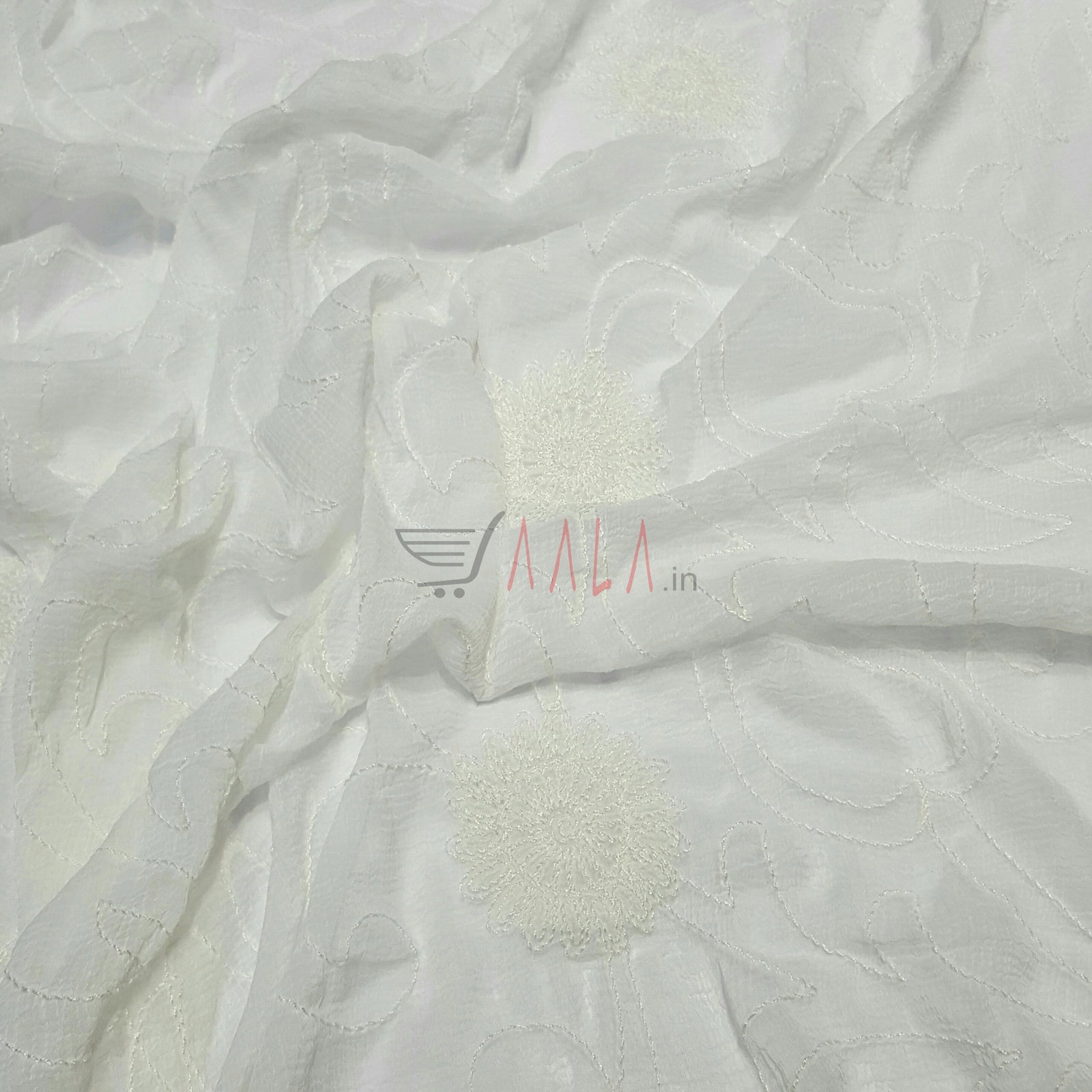Karachi Chiffon Dupatta 44 Inches Dyeable 2.50 Metres 