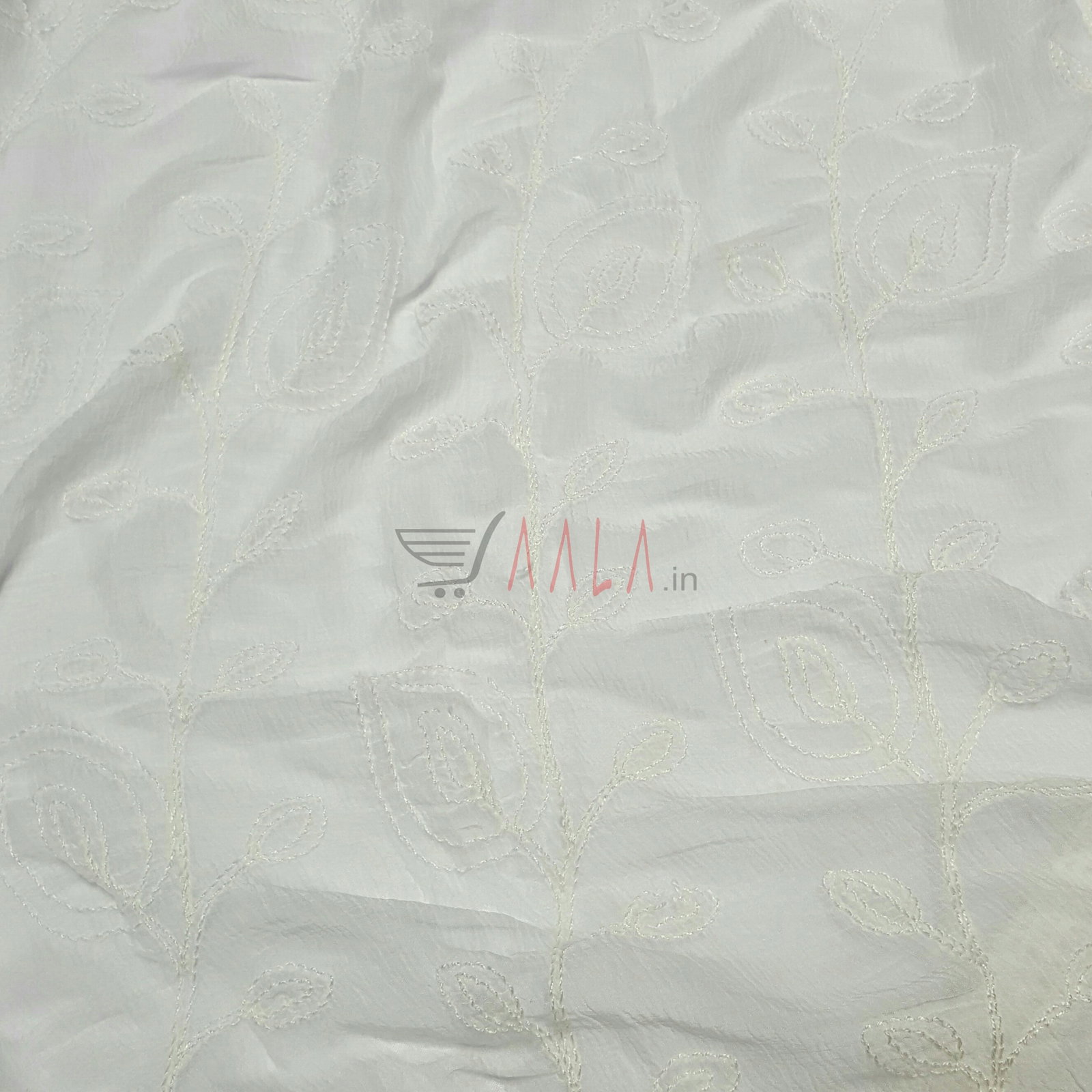 Karachi Chiffon Dupatta 44 Inches Dyeable 2.50 Metres 