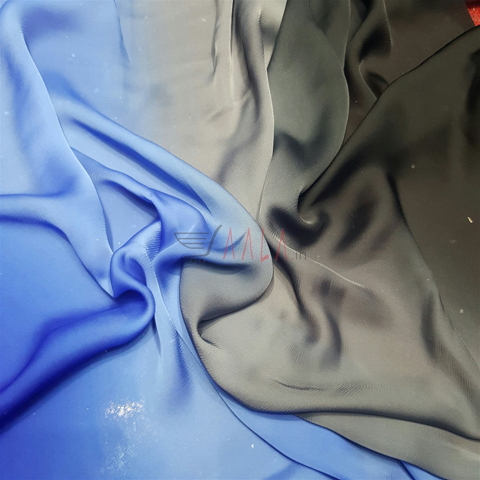 Shaded Satin Georgette Poly-ester 44 Inches Dyed Per Metre #2101