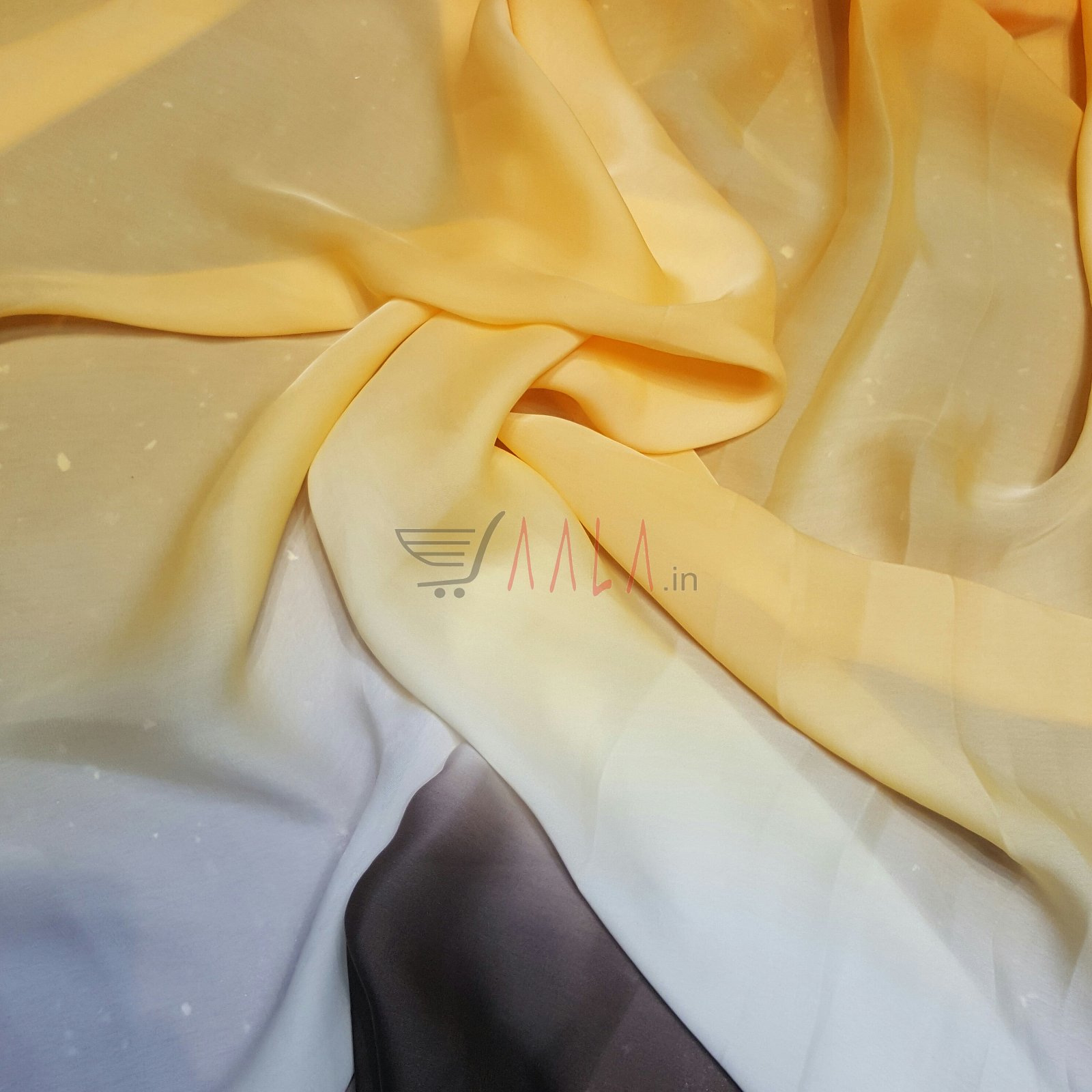 Shaded Satin Georgette Poly-ester 44 Inches Dyed Per Metre #2107