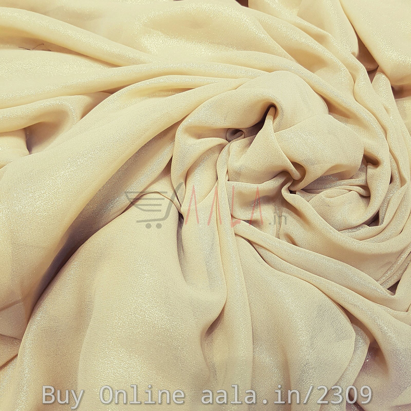 Foil Georgette Poly-ester 44 Inches Dyed Per Metre #2309