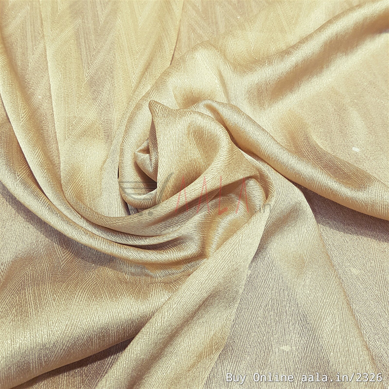 Foil Satin Georgette Poly-ester 44 Inches Dyed Per Metre #2326